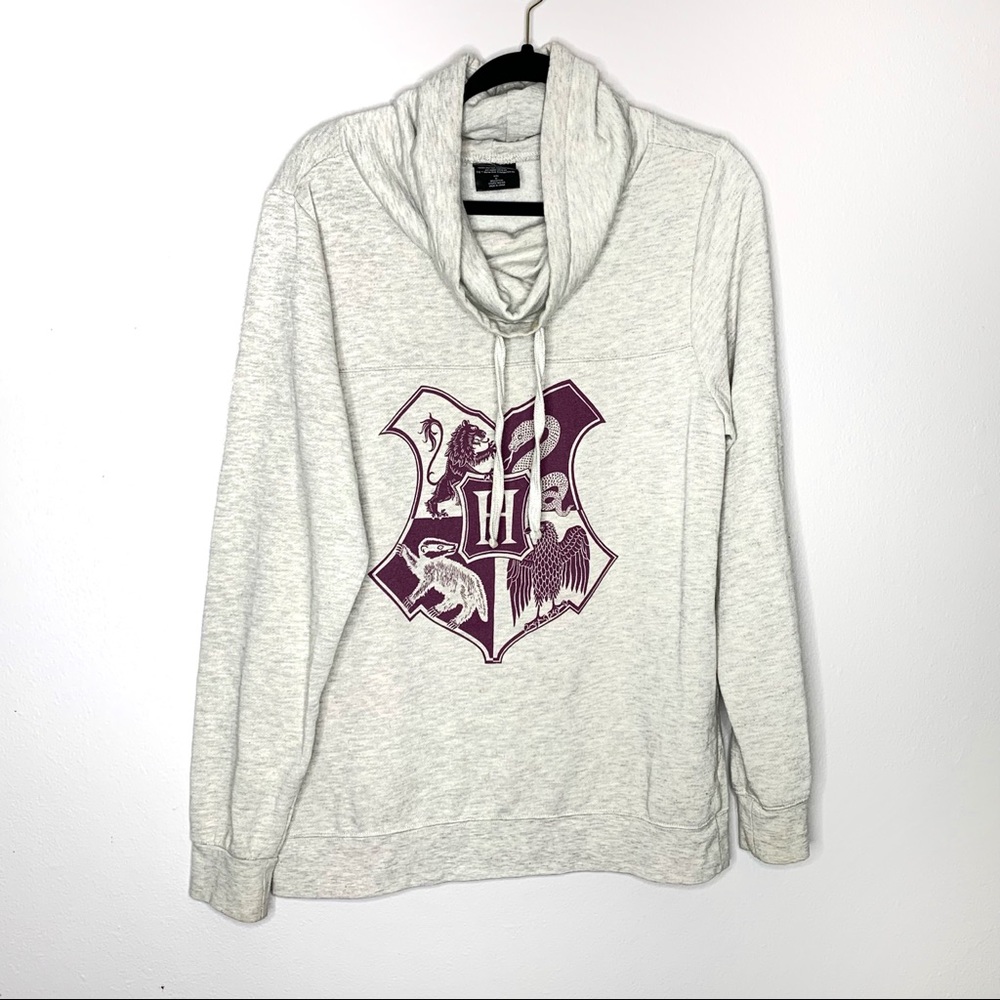 Harry Potter crest cowl neck hoodie